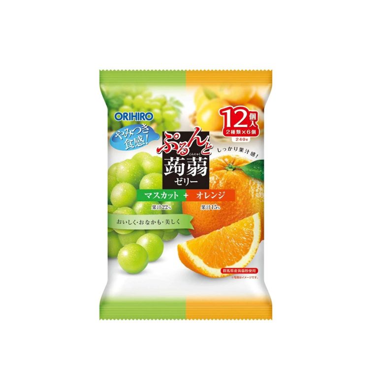 Orihiro- Chewy Konjac Jelly Pouch Muscat + Orange Flavor