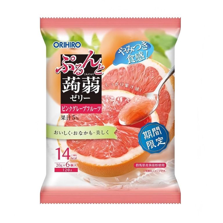 Orihiro- Konjac Jelly Pouch Red Grapefruit Flavor 120g
