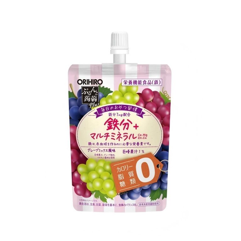 オリヒロ- ぷるんと蒟蒻Ｐｌｕｓ グレープミックス風味 130g