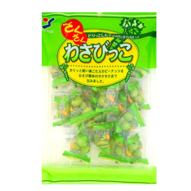 Yamaei- Crispy Wasabi Peanuts 110g