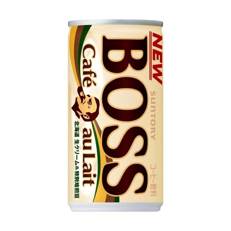 SUNTORY- BOSS Café au Lait 6-Can Pack Dragon Quest Design 185g
