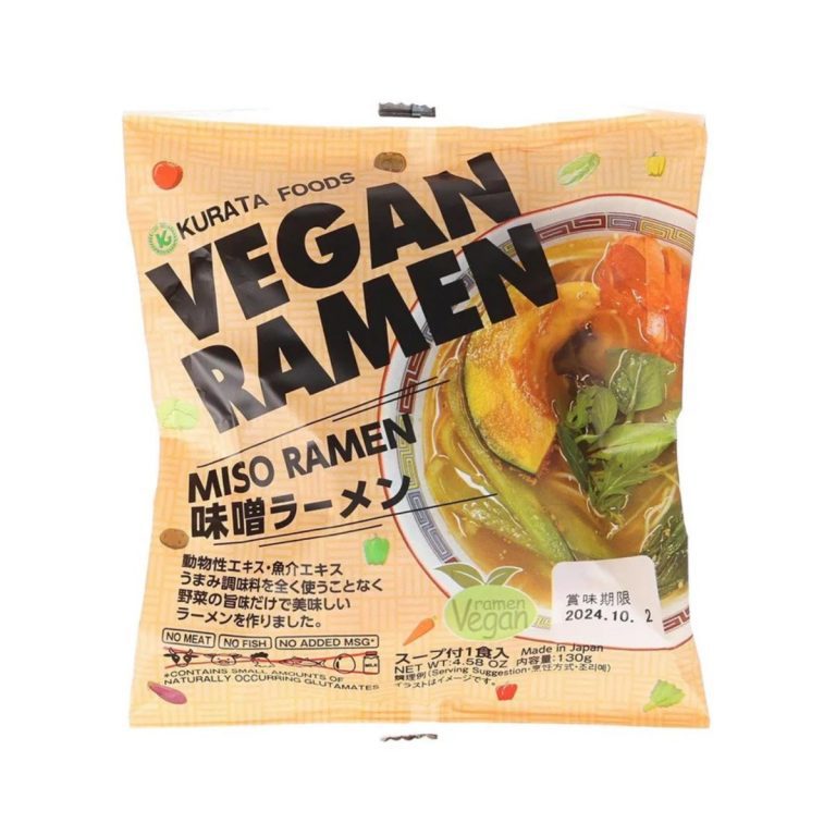 クラタ食品- ヴィ―ガンインスタントラーメン 味噌1食 130g