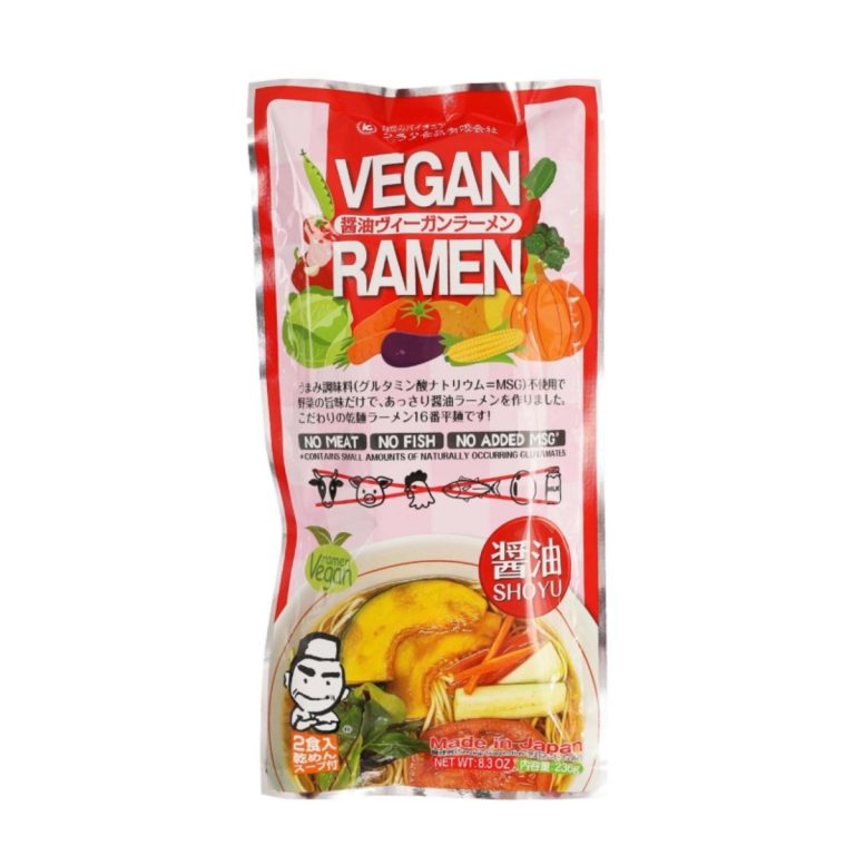 クラタ食品- ヴィーガンラーメン 醤油 乾麺２食袋 236g