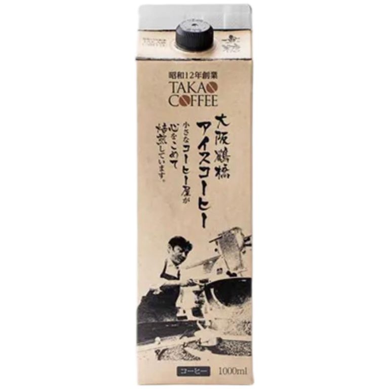 Takao Coffee- Osaka Tsuruhashi Series Iced Coffee, Unsweetened 1000ml