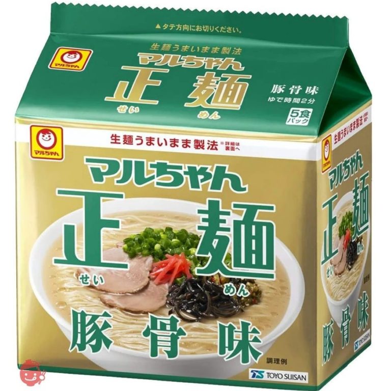 マルちゃん- 正麺 豚骨味 5食P 5 Packs