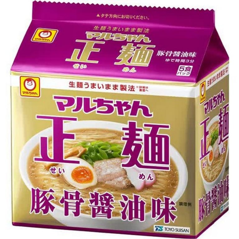 マルちゃん- 正麺 豚骨醤油 5食P 5 Packs