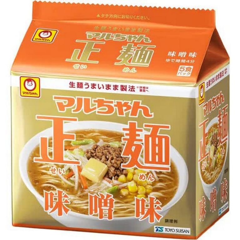 マルちゃん- 正麺 味噌味 5食P 5 Packs