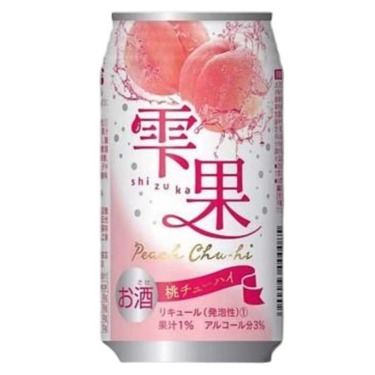 アサヒ物産- 雫果桃チューハイ 350ml