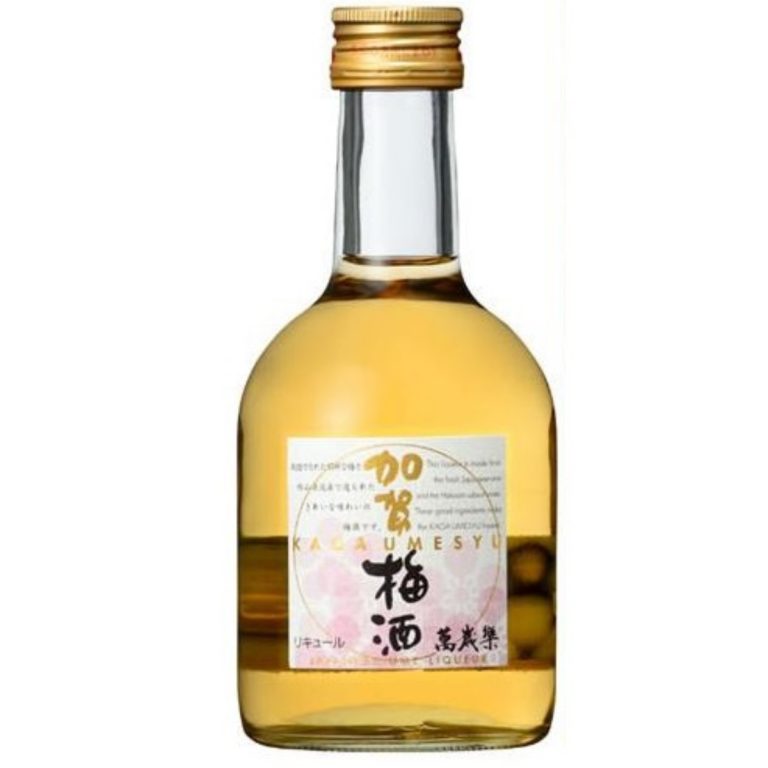 萬歳楽- 加賀梅酒 化粧箱入り 瓶 14%