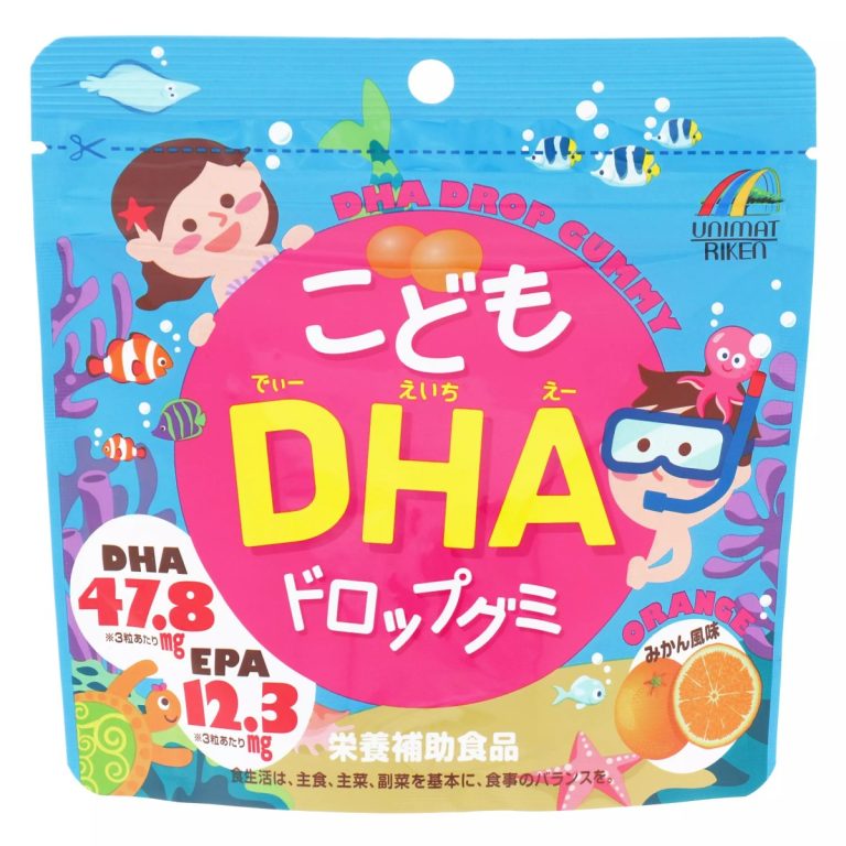 ユニマットリケン- こどもDHAドロップグミ みかん味 90粒