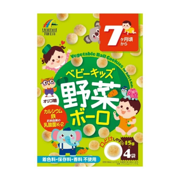 UNIMAT RIKEN- 婴幼儿蔬菜小馒头 15g×4袋 60g