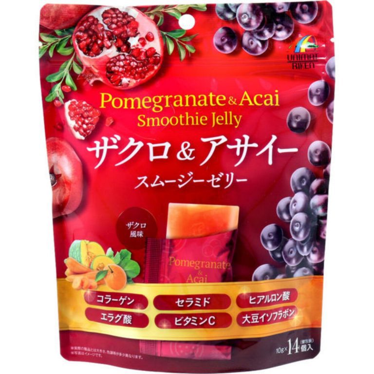ユニマットリケン- ザクロ＆アサイースムージーゼリー 10g×14個 140g