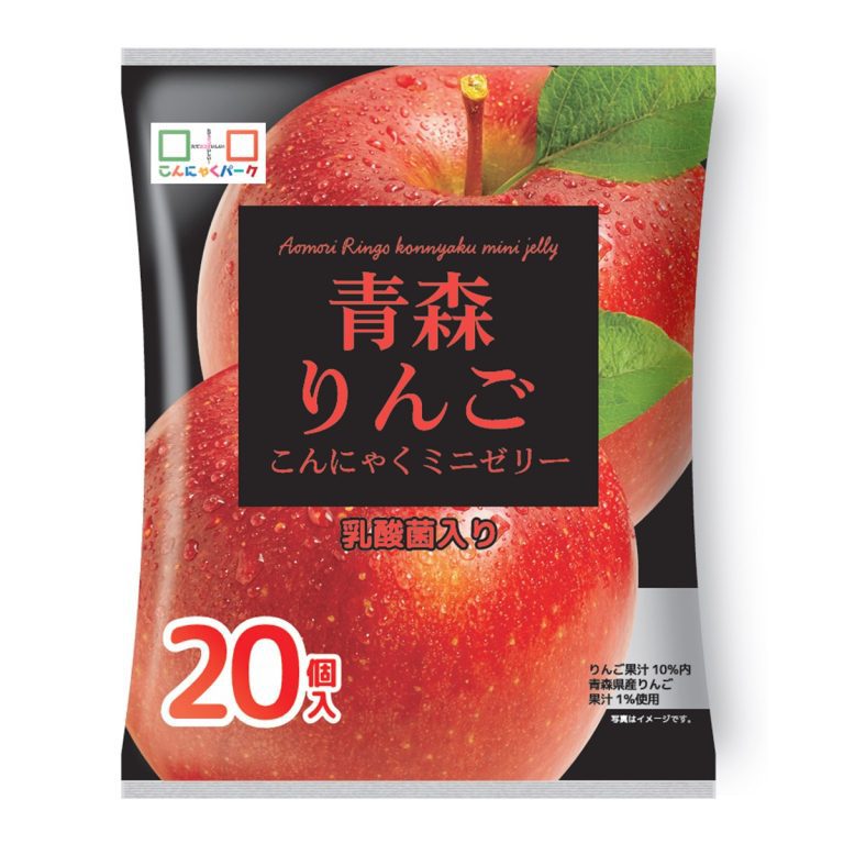 ヨコオデイリーフーズ- 青森りんごこんにゃくゼリー20個入