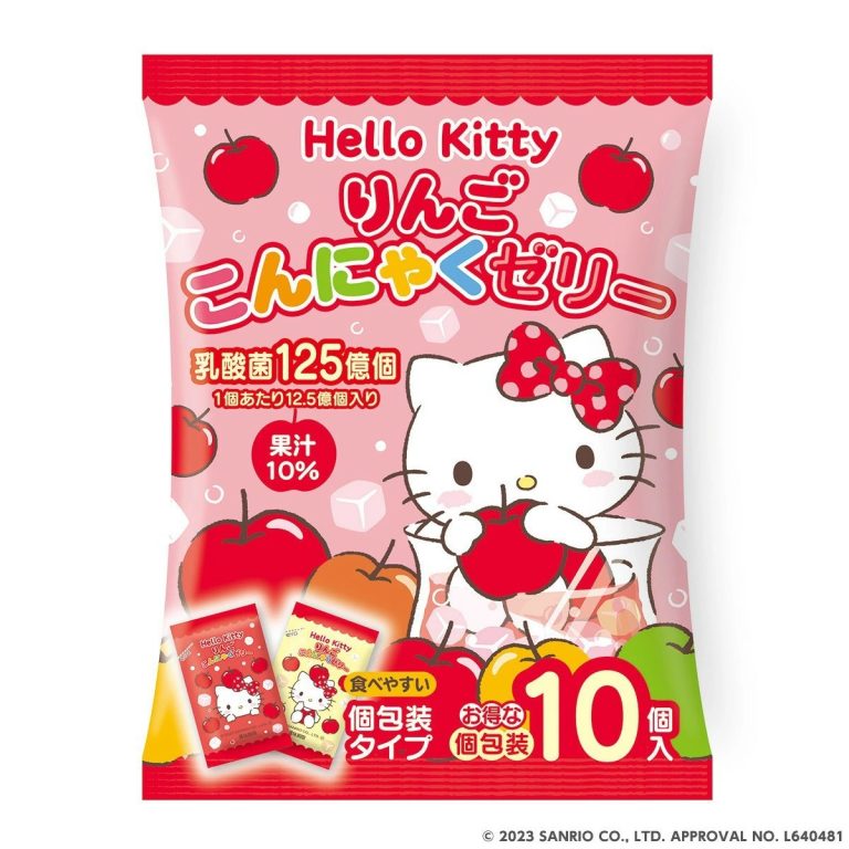 ヨコオデイリーフーズ- ﾊﾛｰｷﾃｨｰ　こんにゃくりんごゼリー10個入