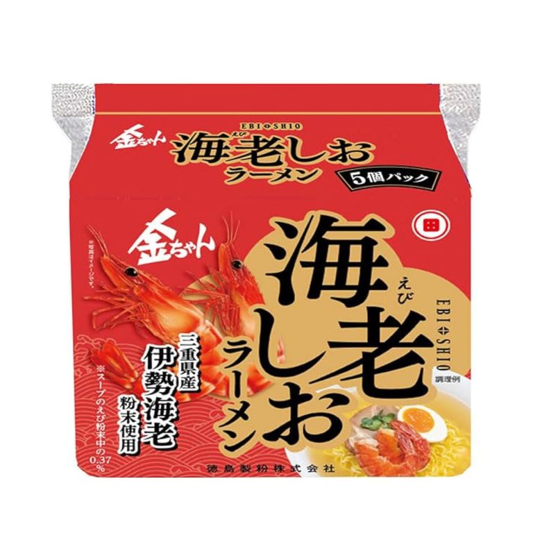 徳島製粉- 金ちゃん海老しおラーメン 5食入