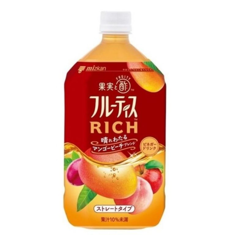ミツカン- フル－ティス RICH マンゴーピ－チストレート 1000ml