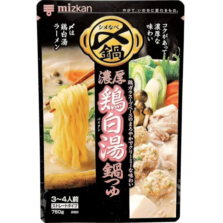 ミツカン- 〆まで美味しい 濃厚鶏白湯鍋つゆ ストレート 750g