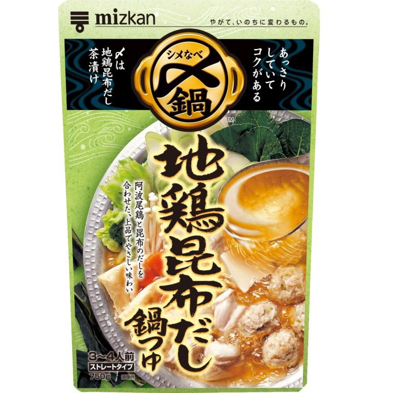 ミツカン- 〆まで美味しい 地鶏昆布だし鍋つゆストレート 750g