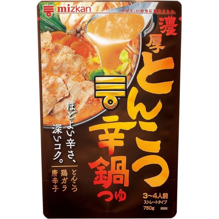 ミツカン- 濃厚とんこつ辛鍋つゆ ストレート 750g