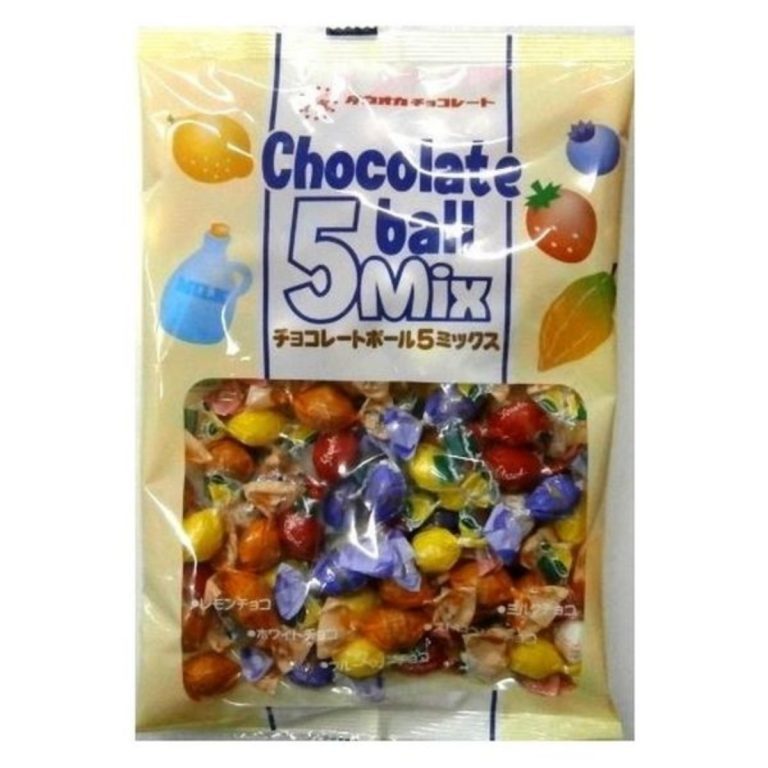 TAKAOKA- Chocolate Balls 5 Mix 140g