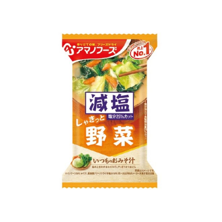 アマノフーズ- 減塩いつものおみそ汁 野菜 10.1g
