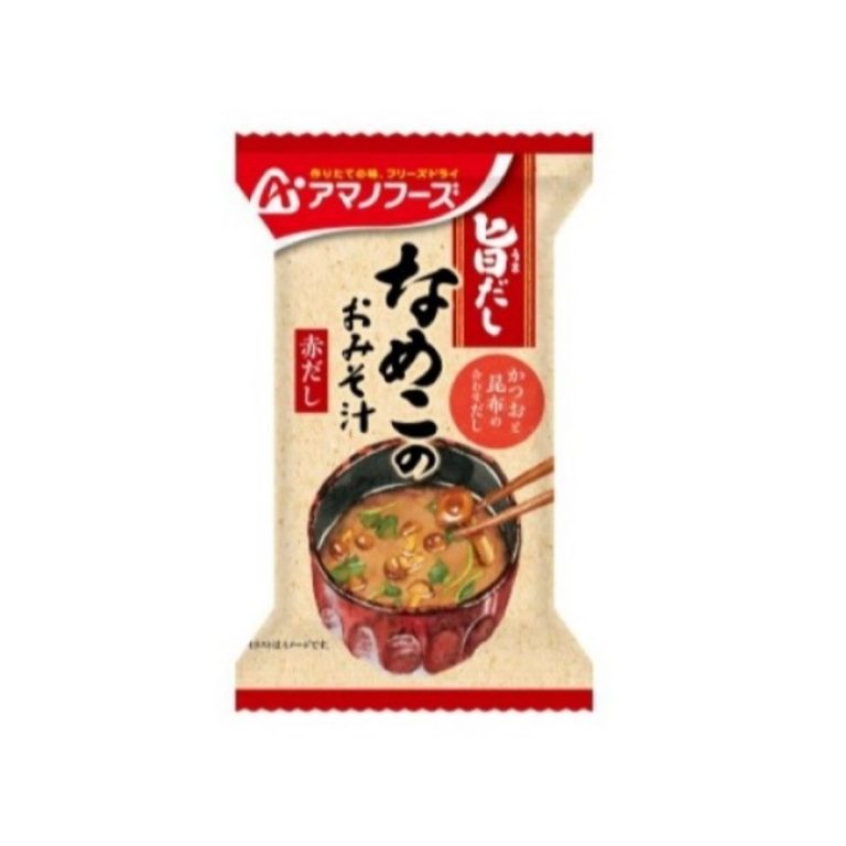 アマノフーズ- 旨だし なめこのおみそ汁(赤だし) 8g