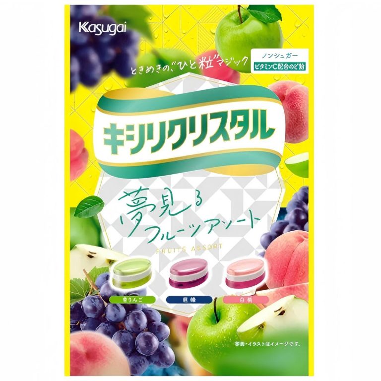 春日井製菓- キシリクリスタルフルーツアソートのど飴 67g