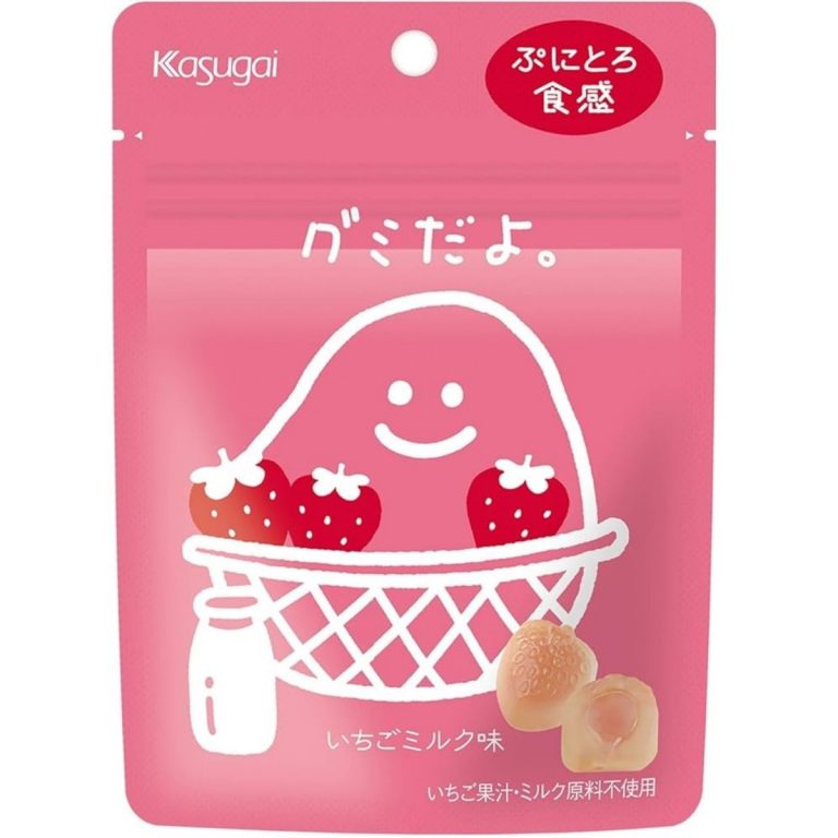 春日井製菓- グミたよ。いちごミルク味 60g