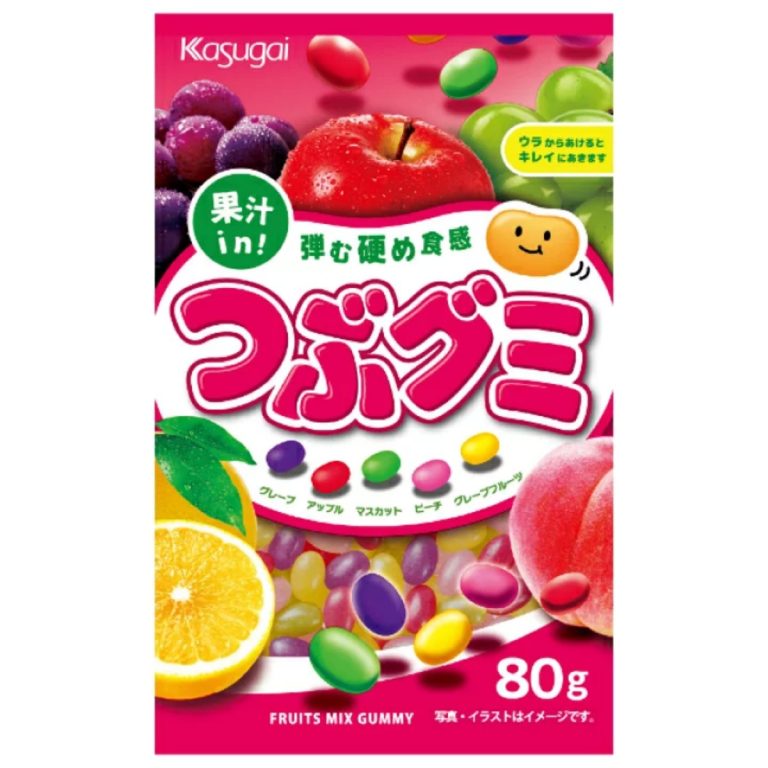 春日井製菓- つぶグミ 80g