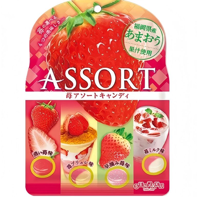 扇雀飴本舗- 苺アソートキャンディ 85g