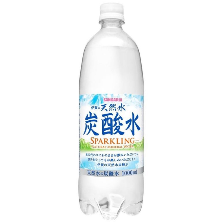 サンガリア- 伊賀の天然水炭酸水 1000ml