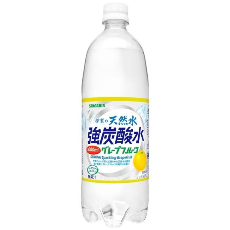 サンガリア- 天然水強炭酸水グレープフルーツ 1000ml