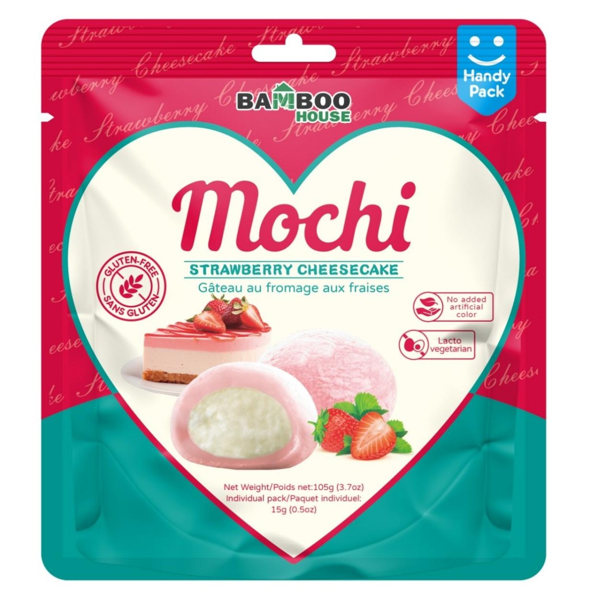 Bamboo House- Strawberry Cheesecake Flavour Mochi 105g
