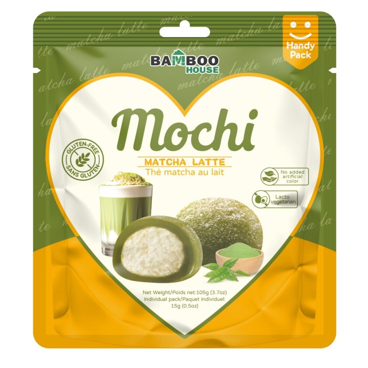 Bamboo House- Matcha Latte Flavour Mochi 105g