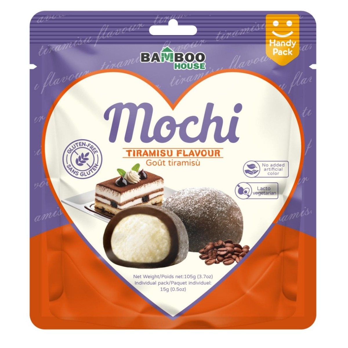 Bamboo House- Tiramisu Flavour Mochi 105g