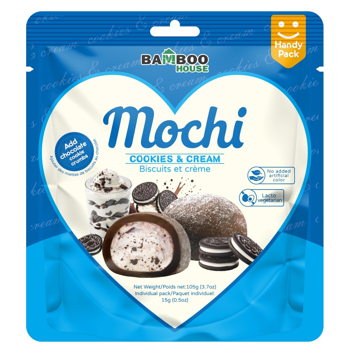 Bamboo House- Cookies & Cream Flavour Mochi 105g