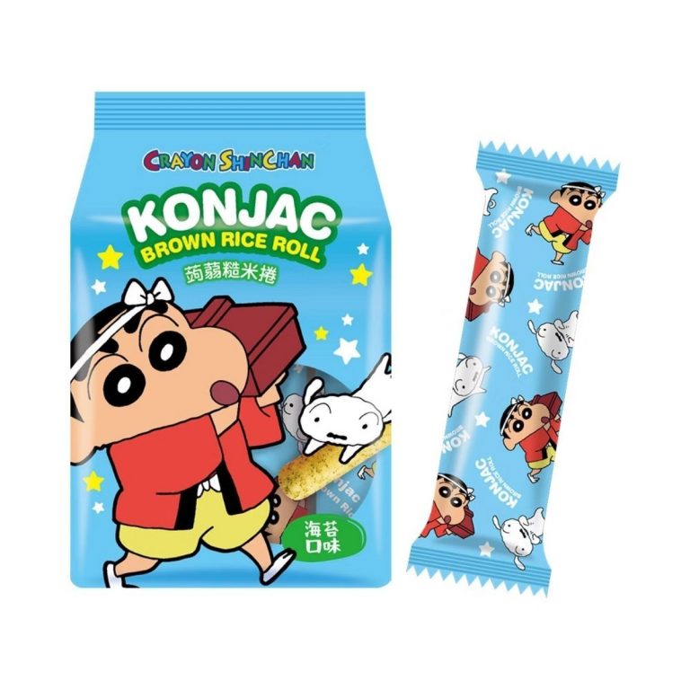 北田- クレヨンしんちゃんこんにゃく玄米ロール 海苔味 130g(12支入)