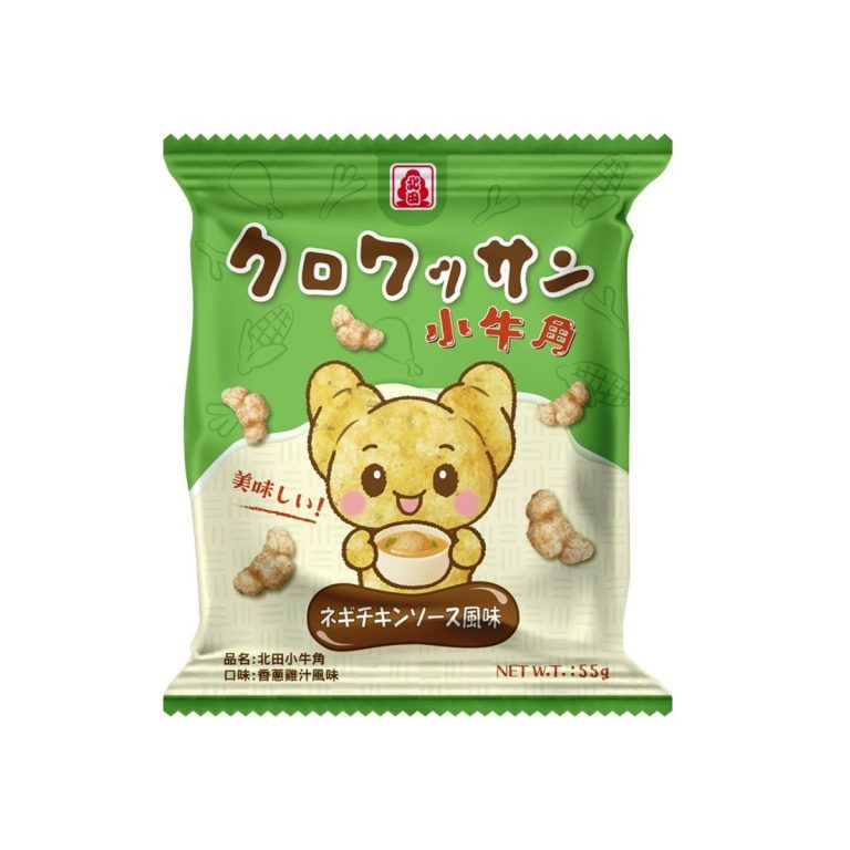 Pei Tien- Mini Horn Corn Snack (Green Onion Chicken Flavor) 55g