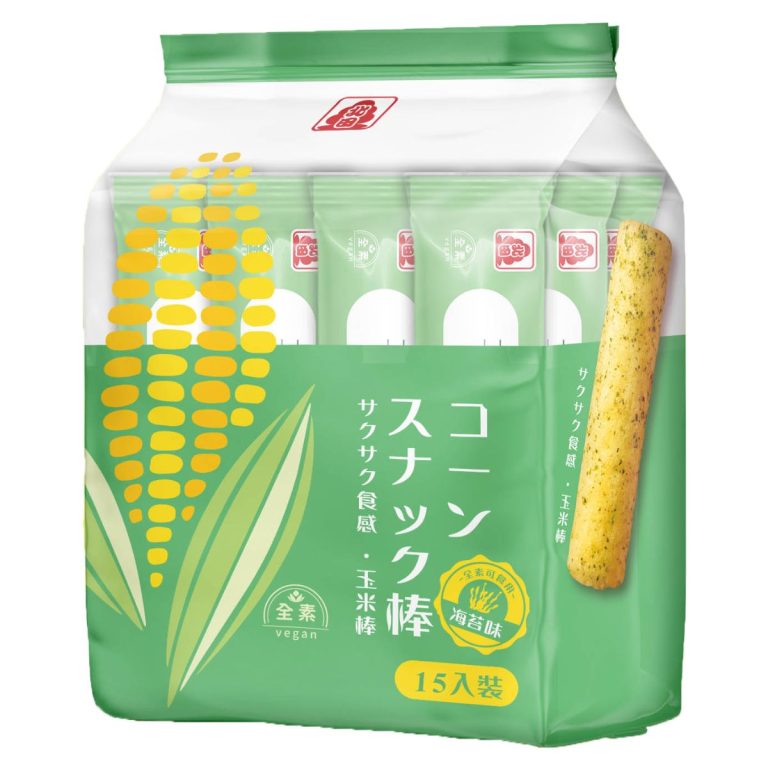 北田- コーンスナックバー 海苔味 105g(15支入)