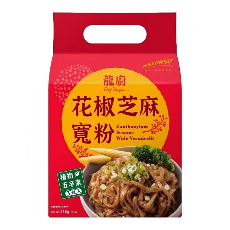 龍廚- 花椒芝麻寬粉(五辛素) 105g*3入