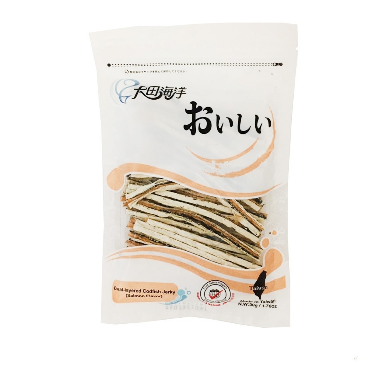 Dah Tien- Sandwiched Fish Jerky -Salmon Flavor 50g