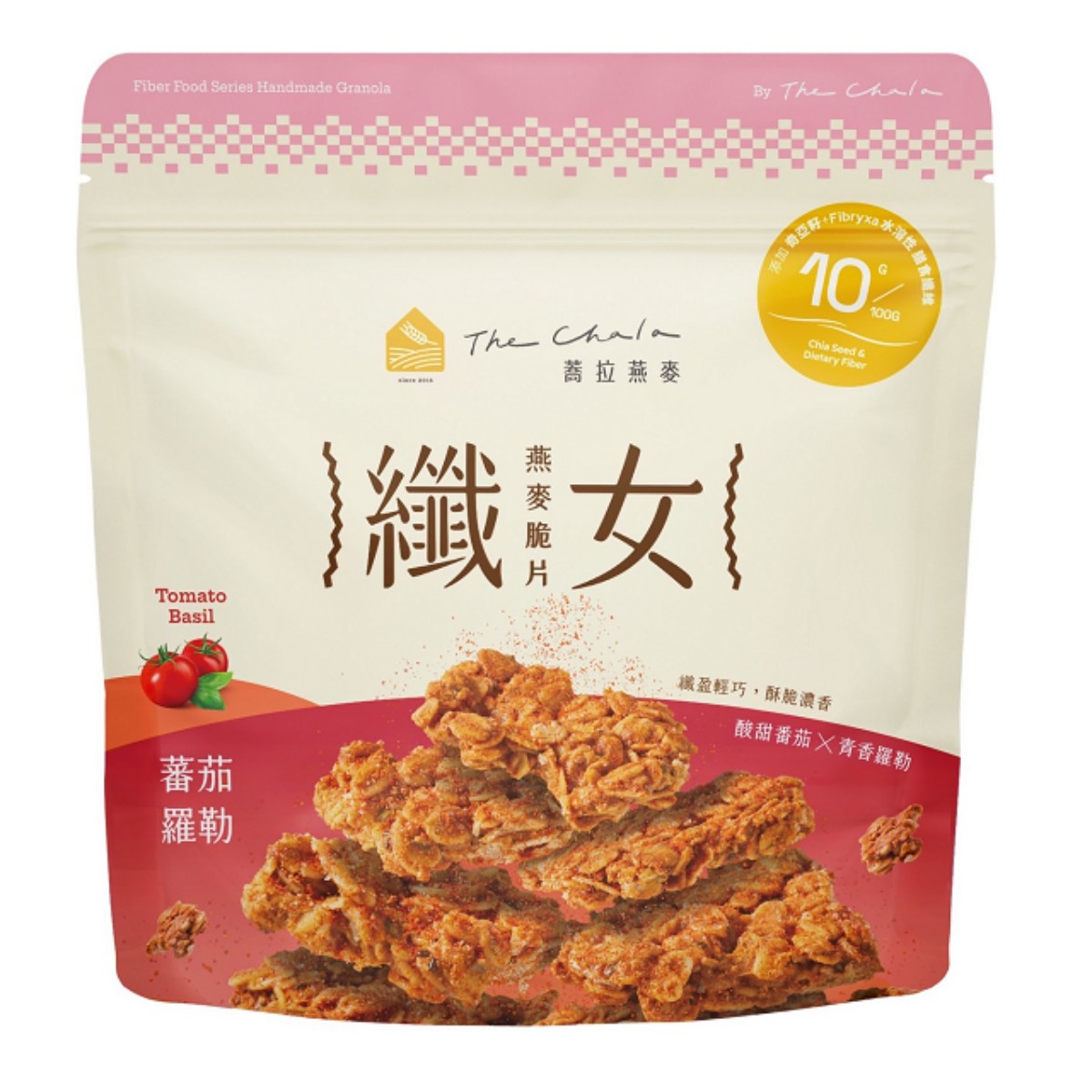 The Chala- Slim Lady Oat Crisps – Tomato Basil 150g