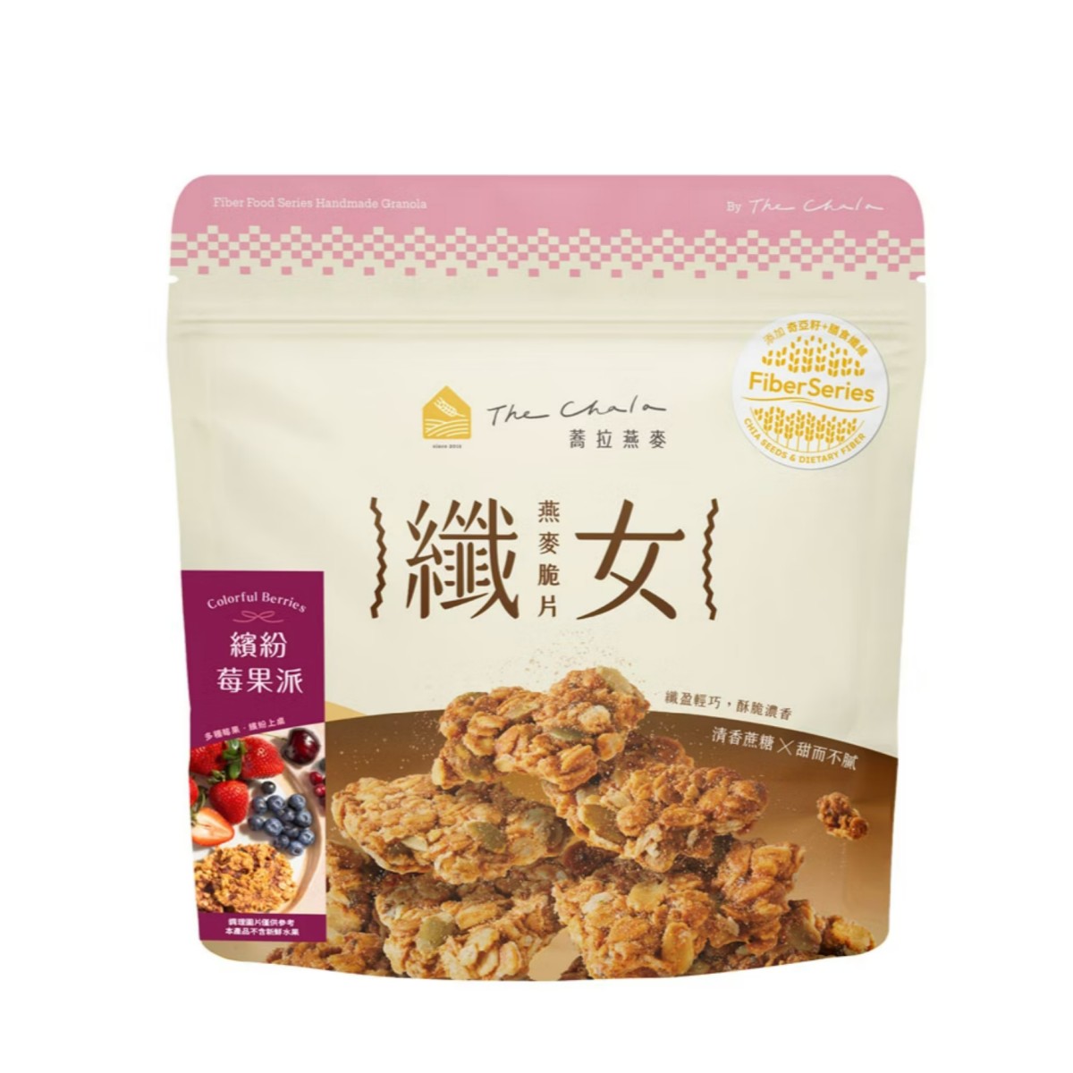 The Chala- Slim Lady Oat Crisps – Mixed Berries 130g
