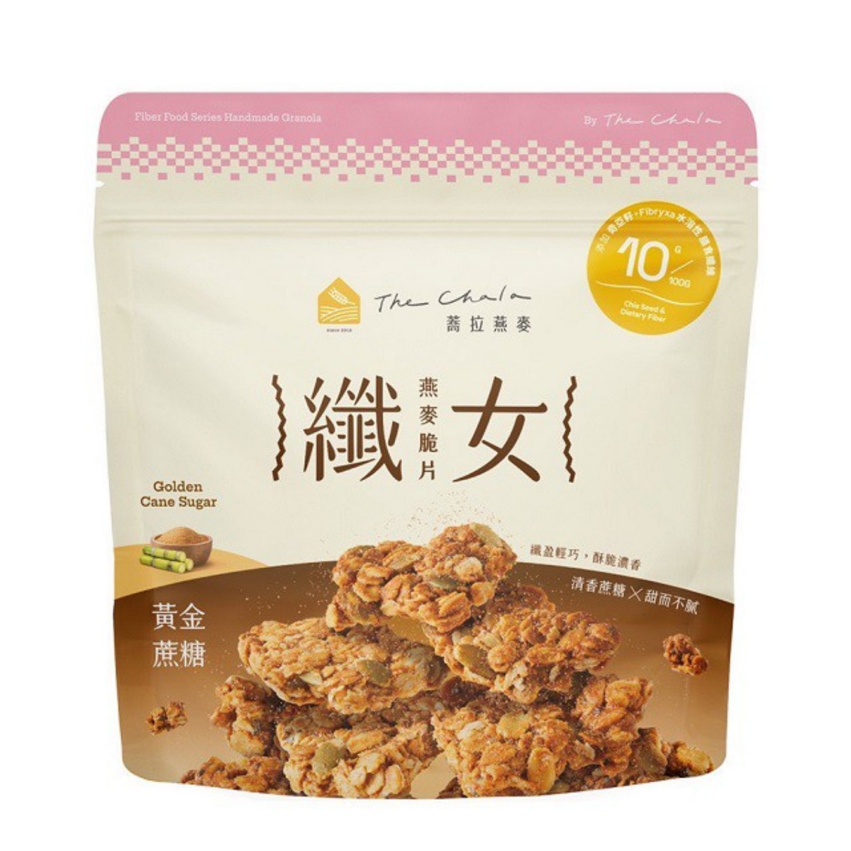 The Chala- Slim Lady Oat Crisps – Golden Cane Sugar 150g