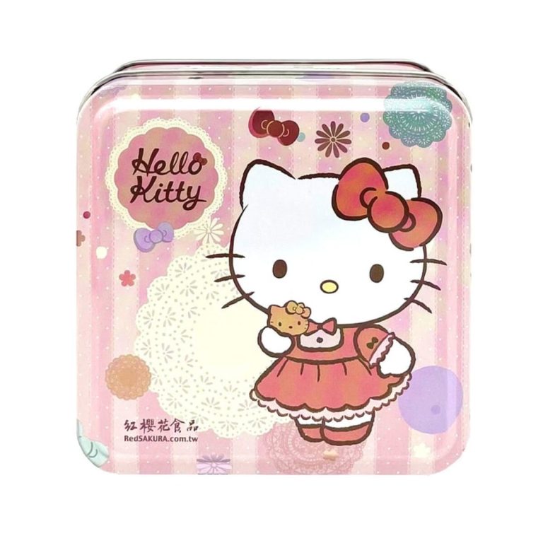 RED SAKURA- Hello Kitty Butter Cookies(Square Tin) 65g