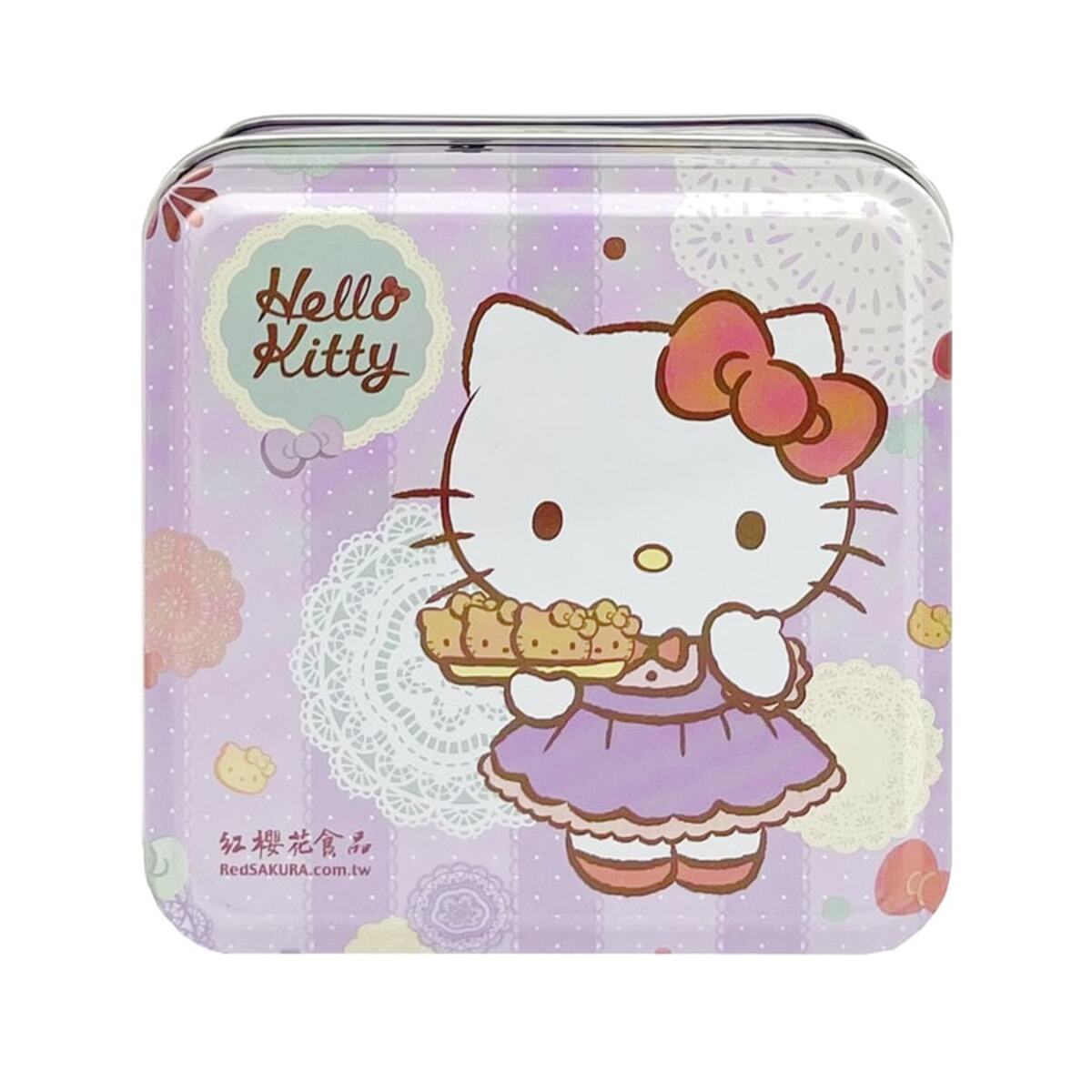 RED SAKURA- Hello Kitty Chocolate Cookies(Square Tin) 65g