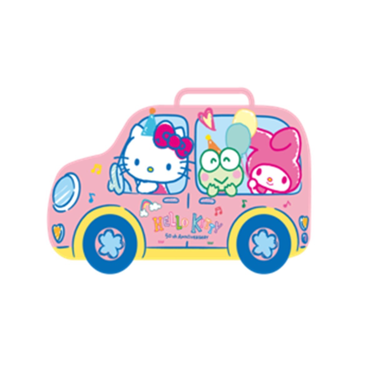 RED SAKURA- Hello Kitty Milk Cookies-50th Car(Tin) 28g*8
