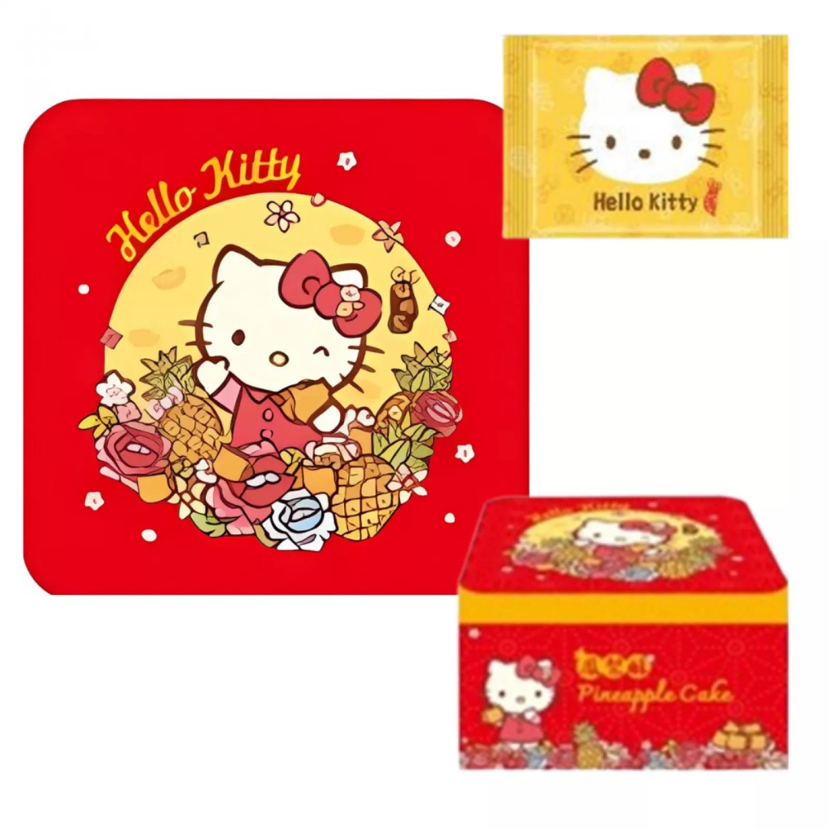 RED SAKURA- Hello Kitty Pineapple Cake (Tin) 50g*2