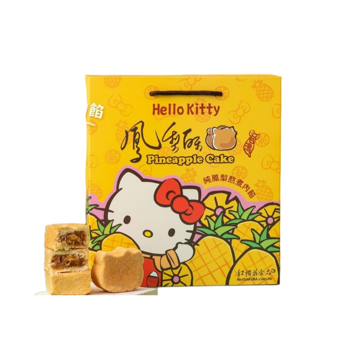 RED SAKURA- Moon Festival Limited Hello Kitty Pineapple Cake-8pcs 50g*8