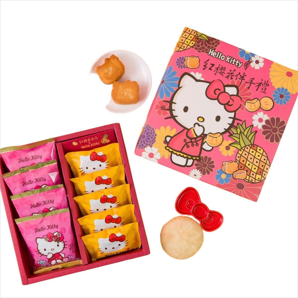 RED SAKURA- Hello Kitty Sun cake & Pineapple cake 65g*4+50g*5